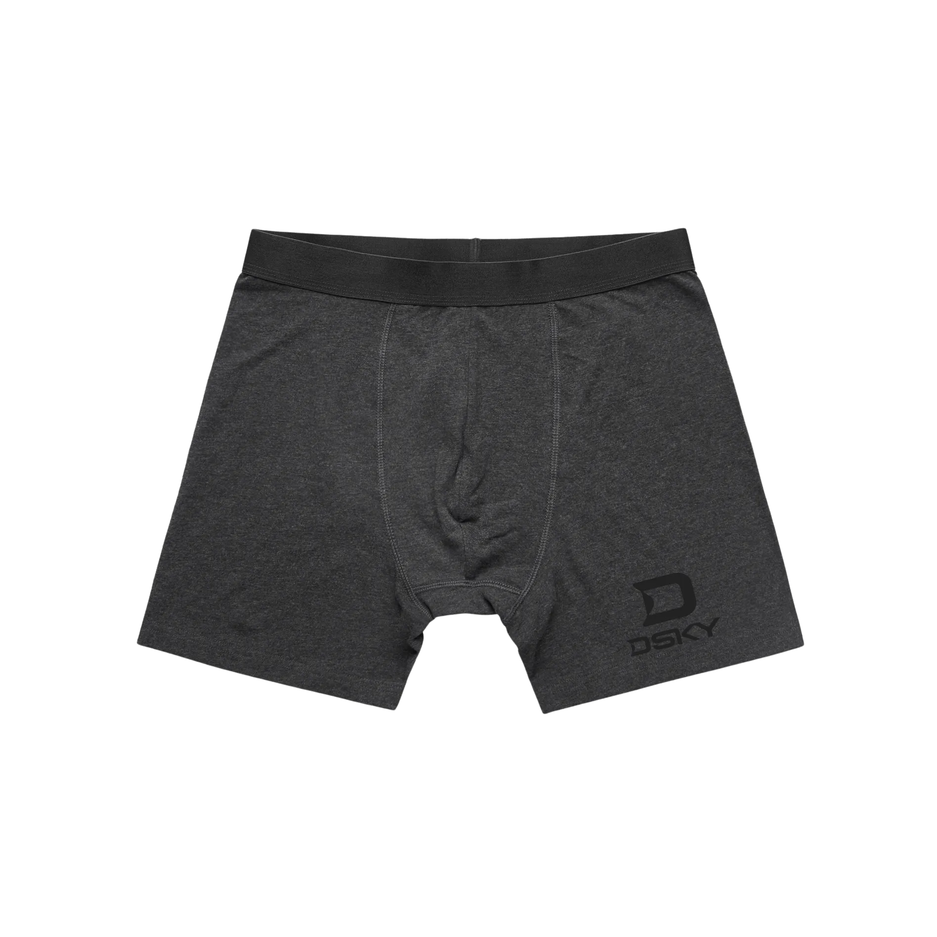 asphalt boxer brief, 190 gsm katoen met stretch, frontaal op neutrale achtergrond, productweergave